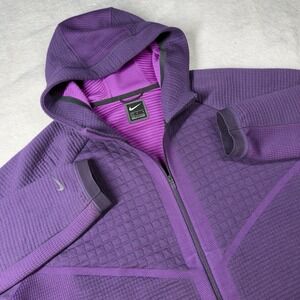 Nike‎ City Ready Fleece Full-Zip Hoodie CI9432-525 Purple Women's L Workout